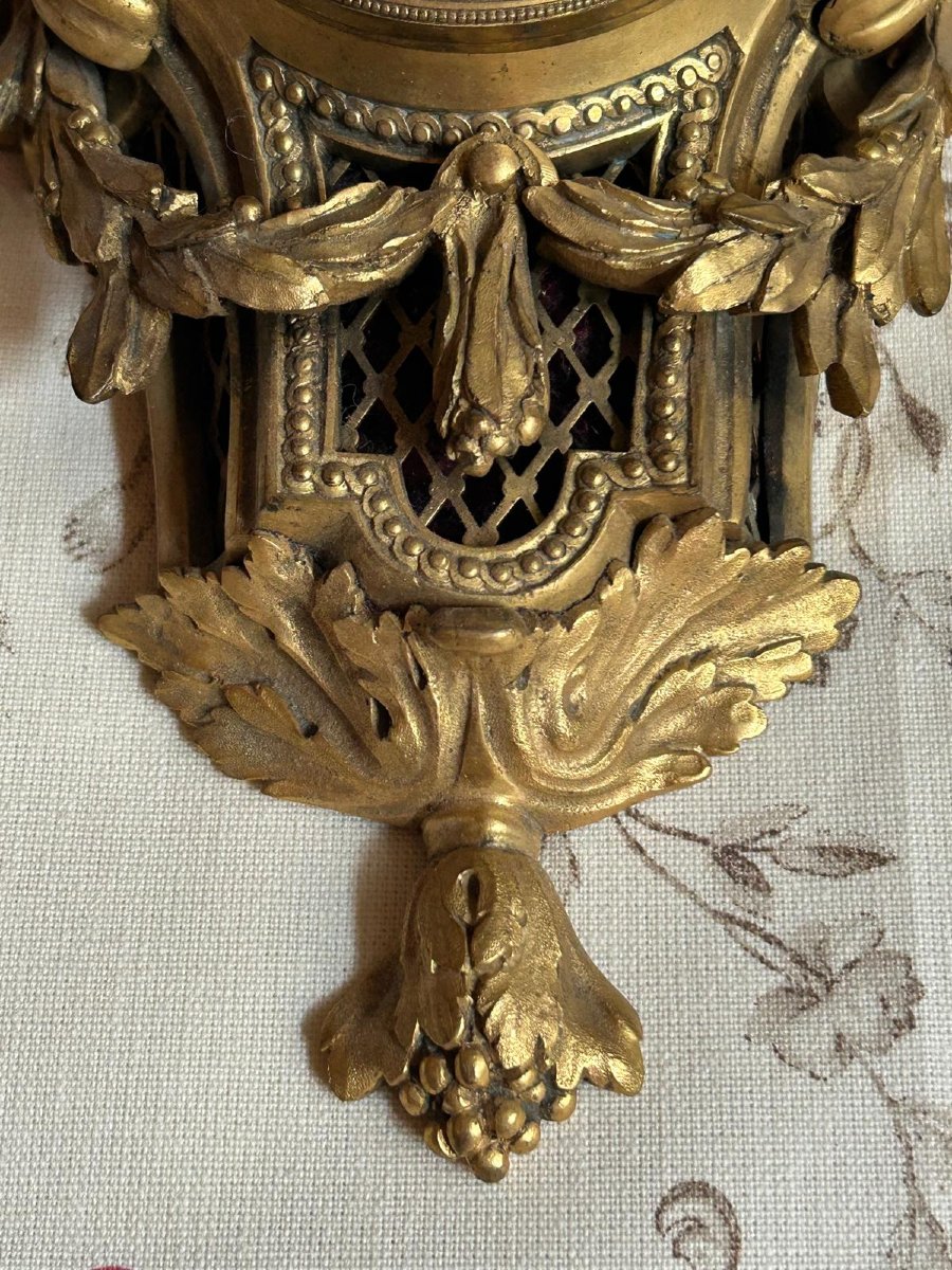 Louis XVI Style Chiseled And Gilded Bronze Wall Light -photo-3
