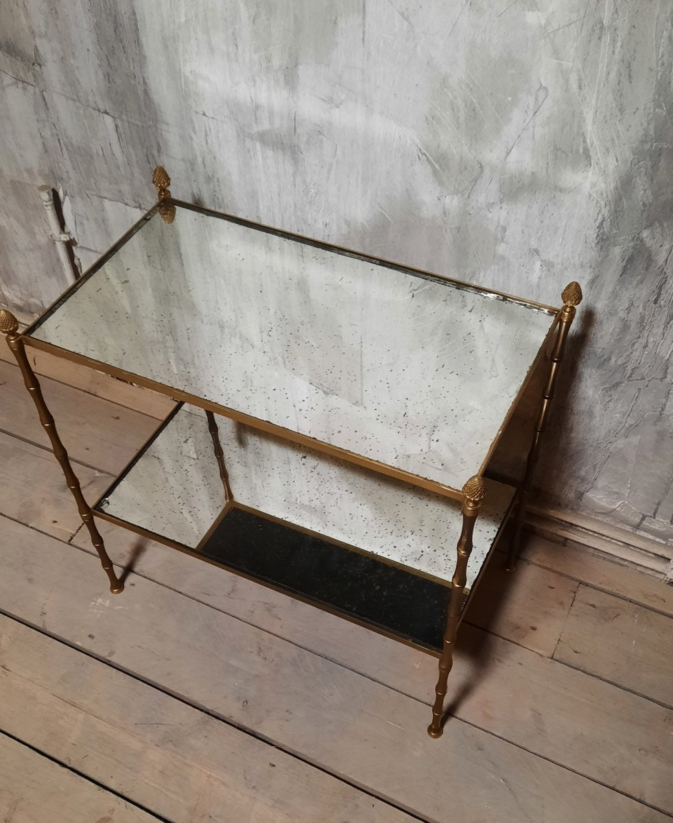 Table d'appoint en bronze dans le style de la Maison Baguès -photo-3