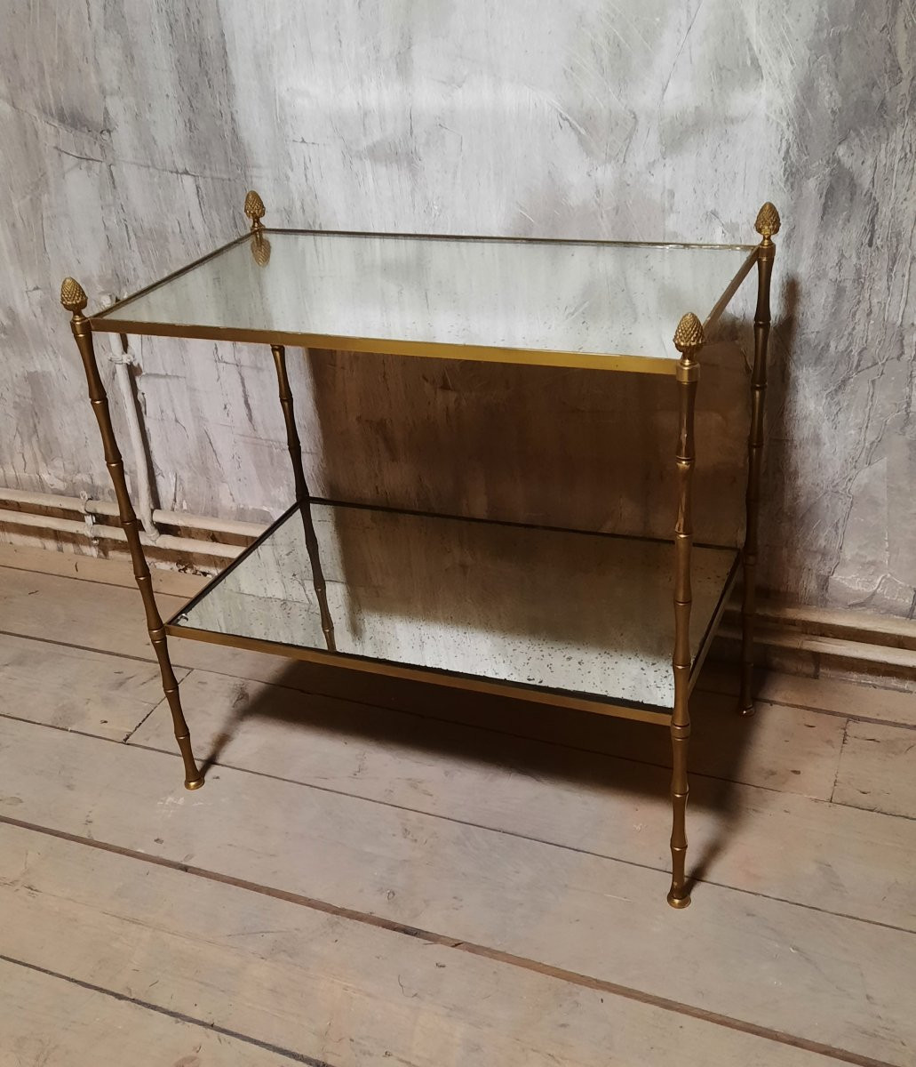 Table d'appoint en bronze dans le style de la Maison Baguès -photo-4