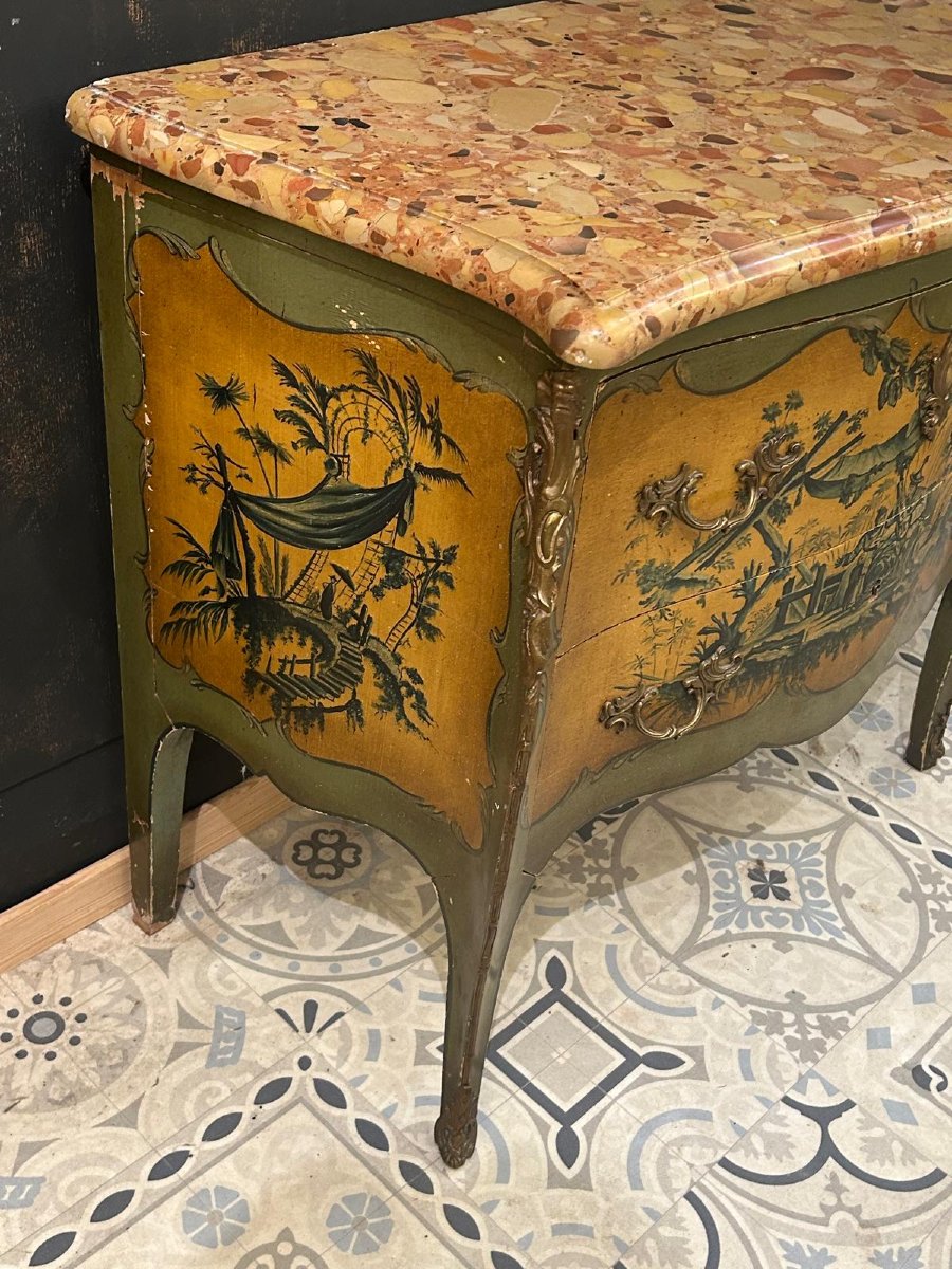 Louis XV Style Commode With Chinoiserie Decoration -photo-3