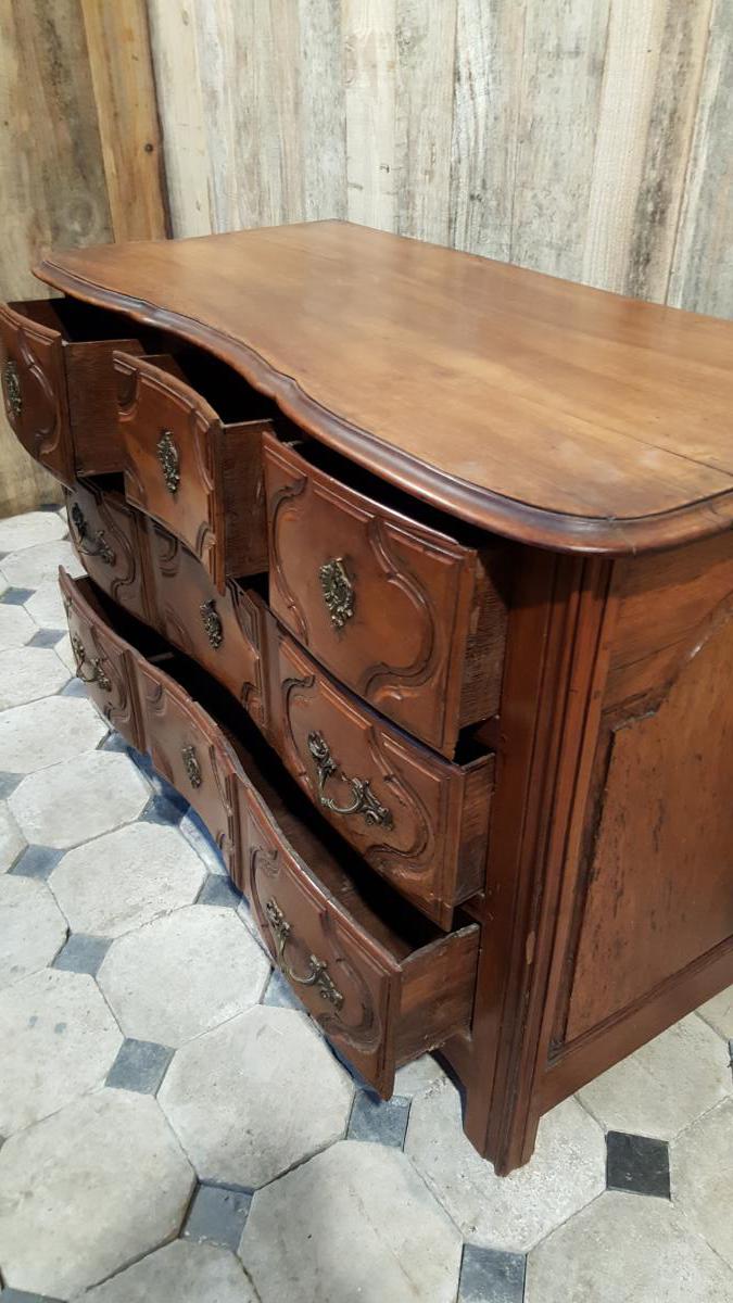 Commode Arbalète En Noyer -photo-4