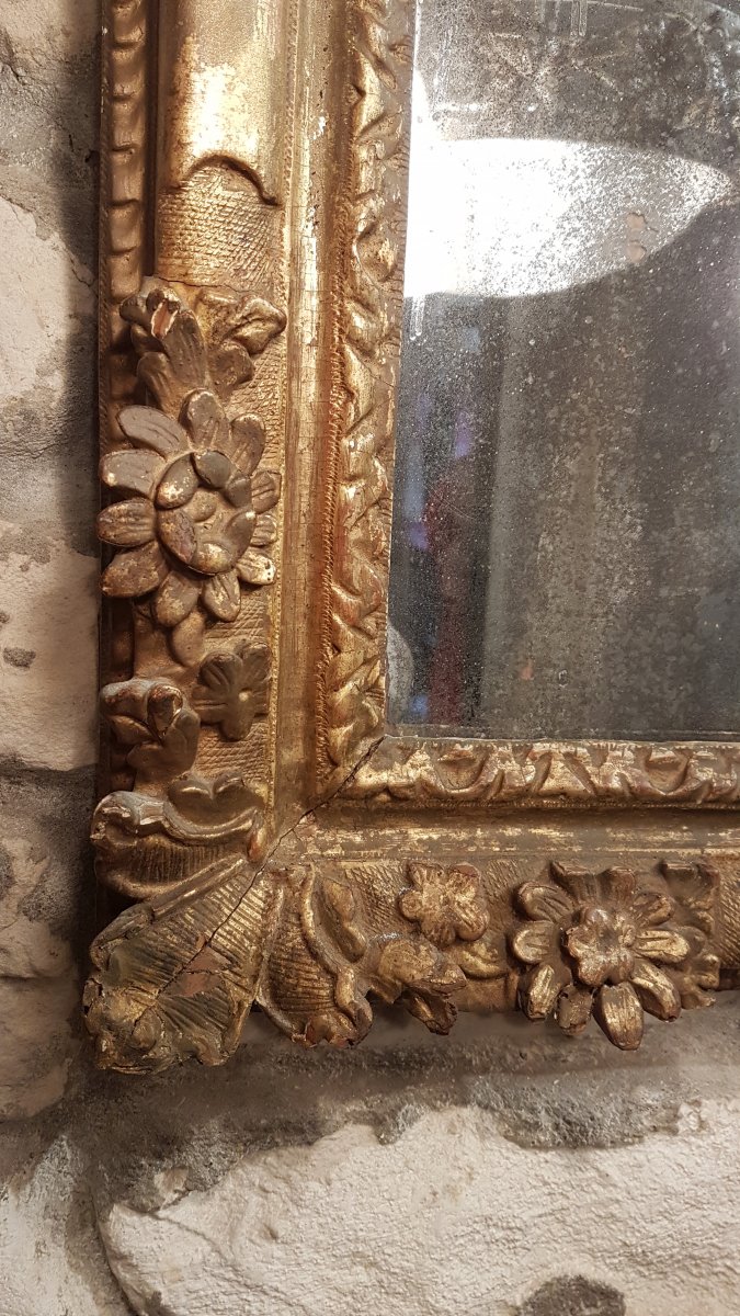 Miroir à Fronton époque Régence -photo-1