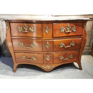 18th Century Chest Of Drawers With Its Bronze "hares And Monkeys"