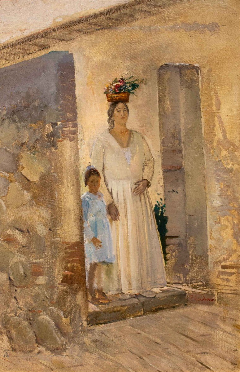 Flower Bearer With Child