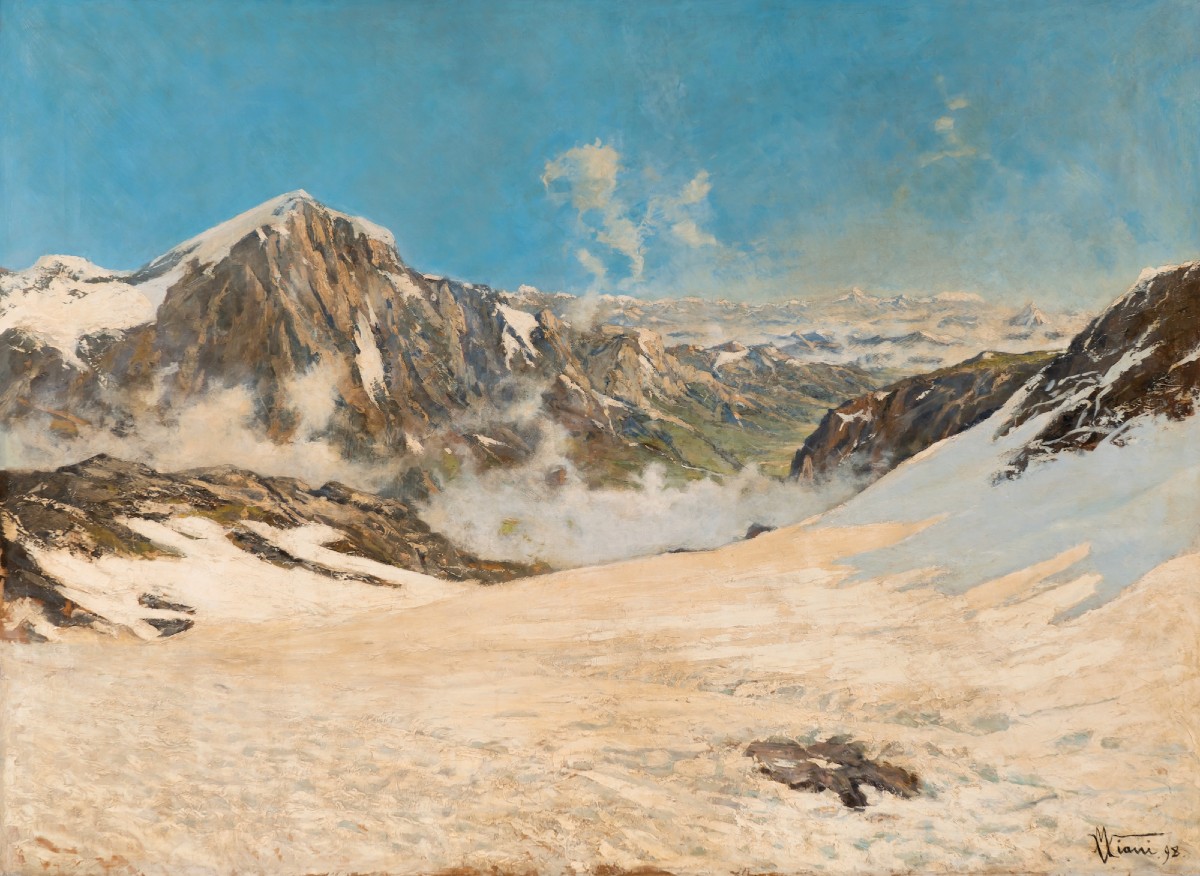 Mario Viani d'Ovrano - Alpes Dum Niveæ Sole Nitente Nitent (1898)-photo-2