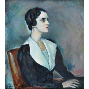 Giovanni Costetti - Portrait Of Else Ditlev - Simonsen (1936)
