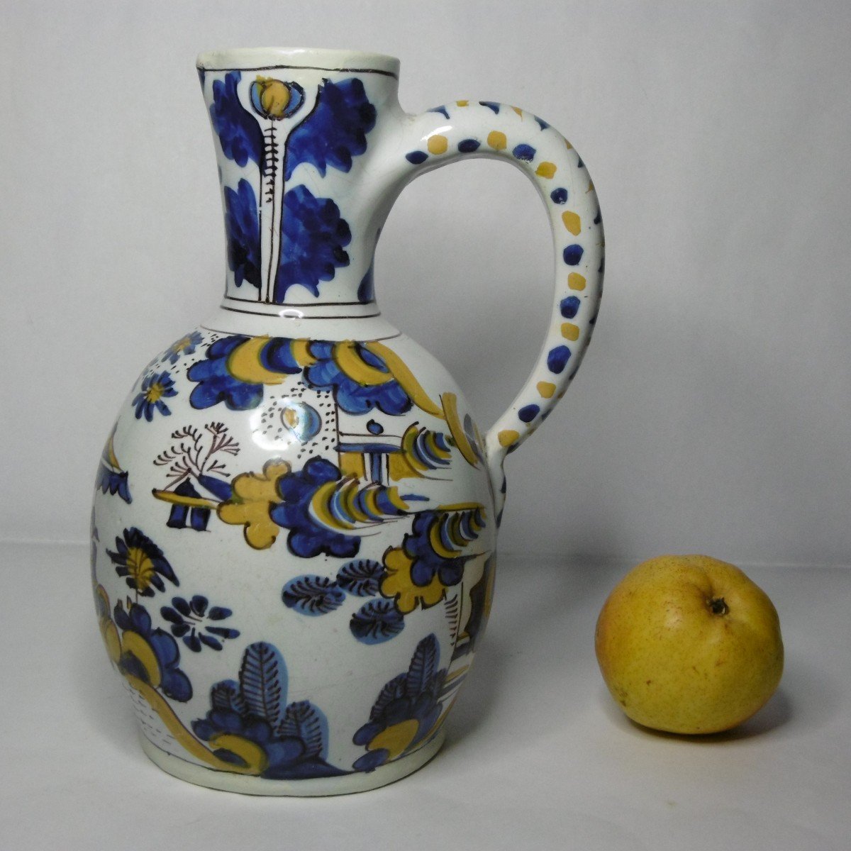 Delft Earthenware Pitcher From The XVIIth Century-photo-2