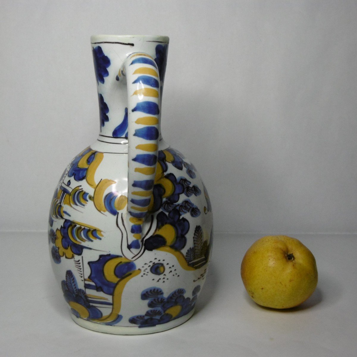 Delft Earthenware Pitcher From The XVIIth Century-photo-3