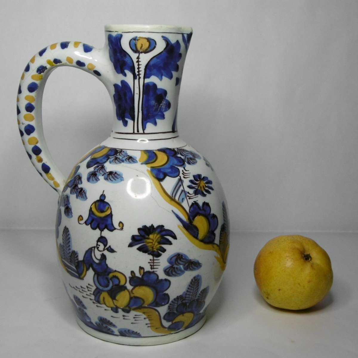 Delft Earthenware Pitcher From The XVIIth Century-photo-4