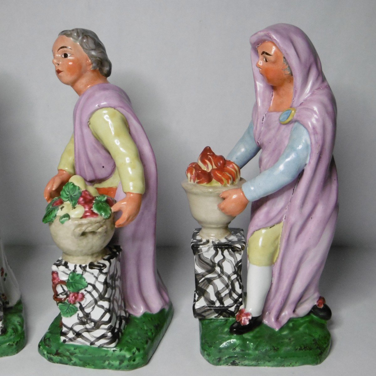 Faience Des Islettes Rare Suite Of The 4 Seasons From The End Of The Eighteenth Century-photo-2