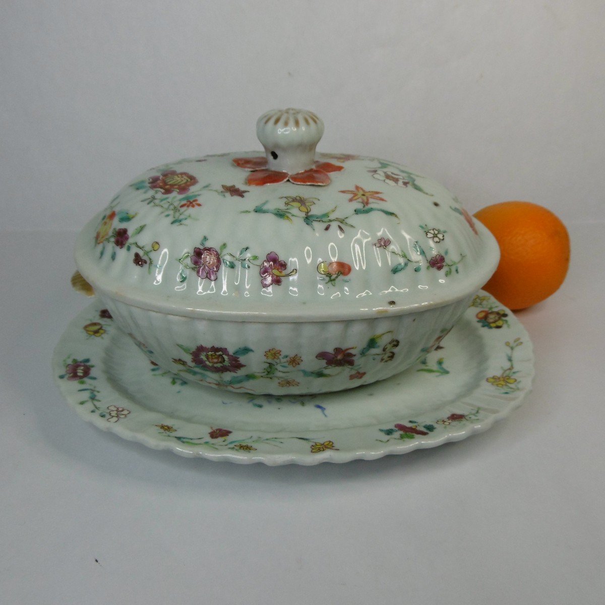 Compagnie Des Indes Small Vegetable Dish Qianlong Eighteenth Century-photo-2