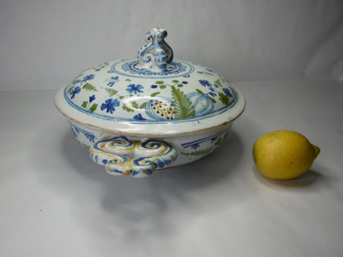 Moulins Patronymic Bowl And Its Lid Marie Quarez 1760-photo-5