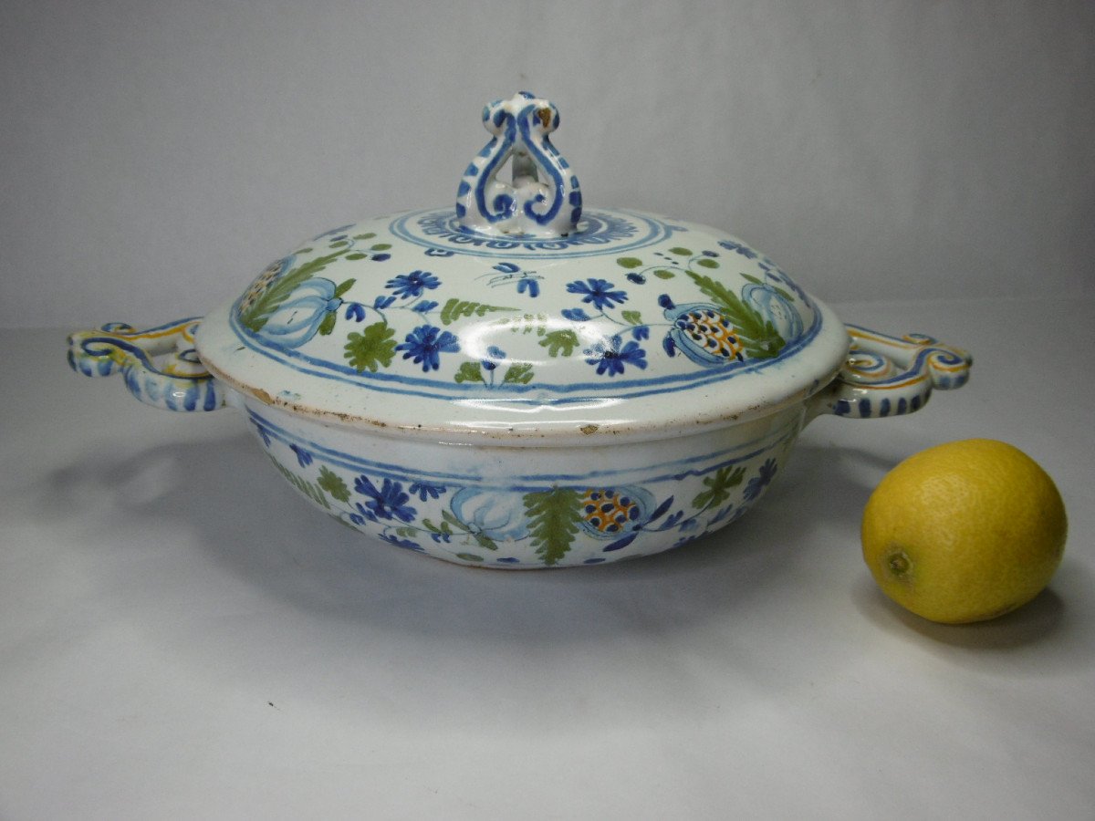 Moulins Patronymic Bowl And Its Lid Marie Quarez 1760-photo-7
