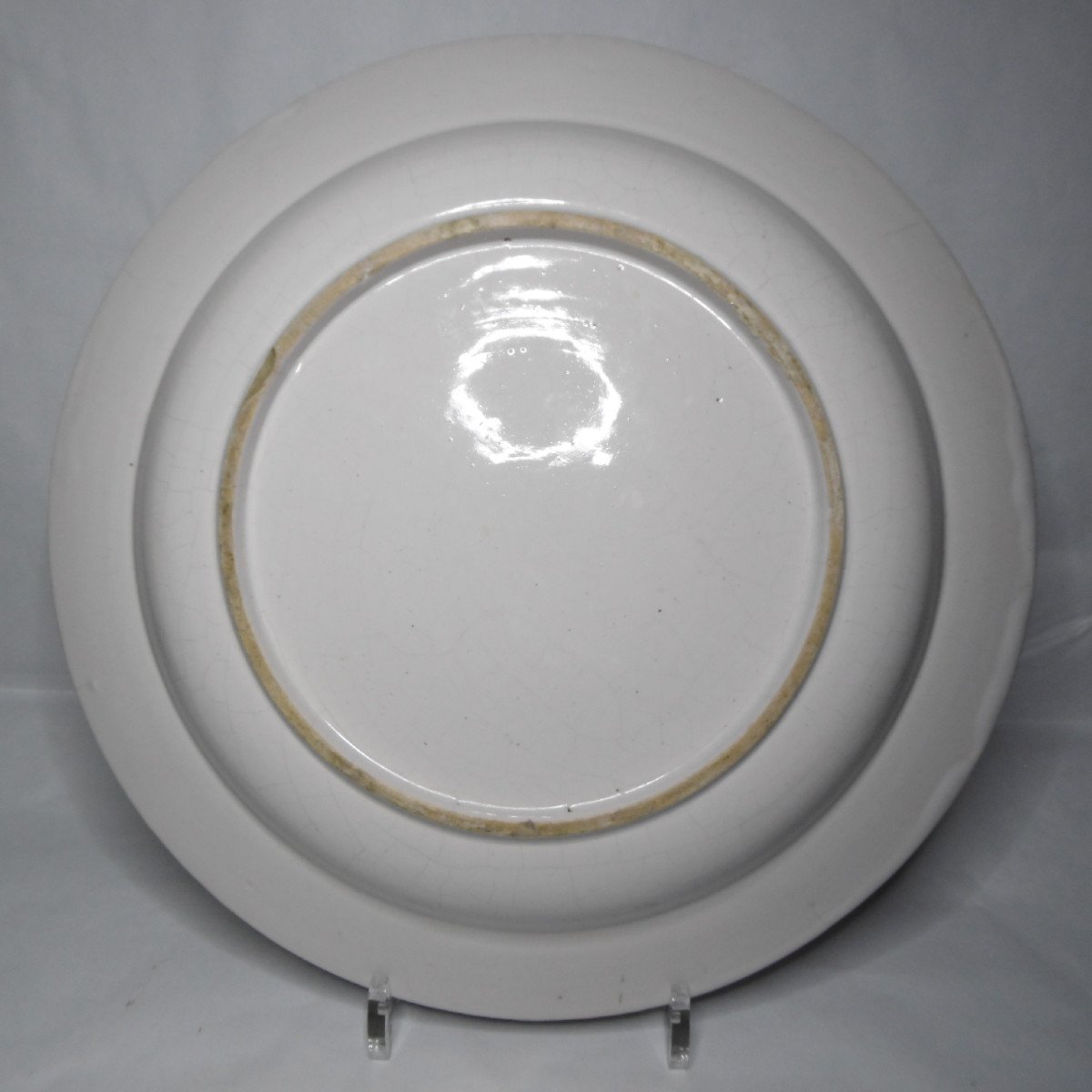 Faience De Luneville Grand Plat (34cm)Au Chinois d'Epoque 18e-photo-2