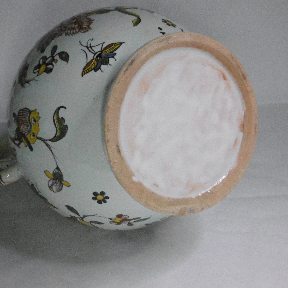 Pichet Patronymique daté 1776 En Faience De Rouen d'Epoque XVIIIéme Siecle-photo-4