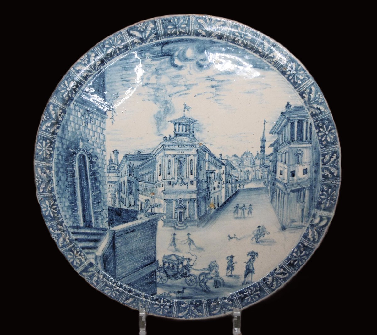 Turin Tazza d'Epoque XVII éme Siecle Datee 1670