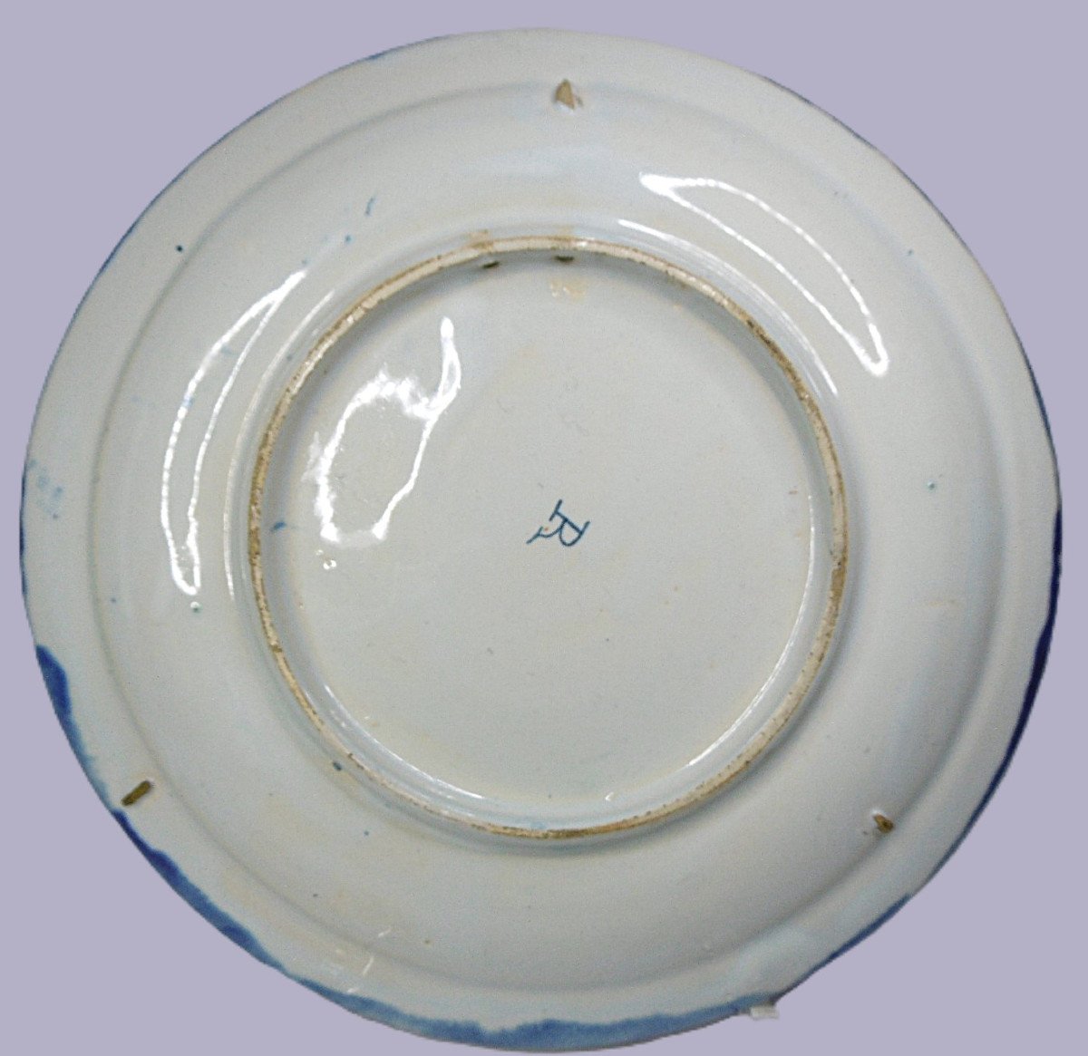 Lille Faience Plate With Lambrequins 18th Century-photo-1