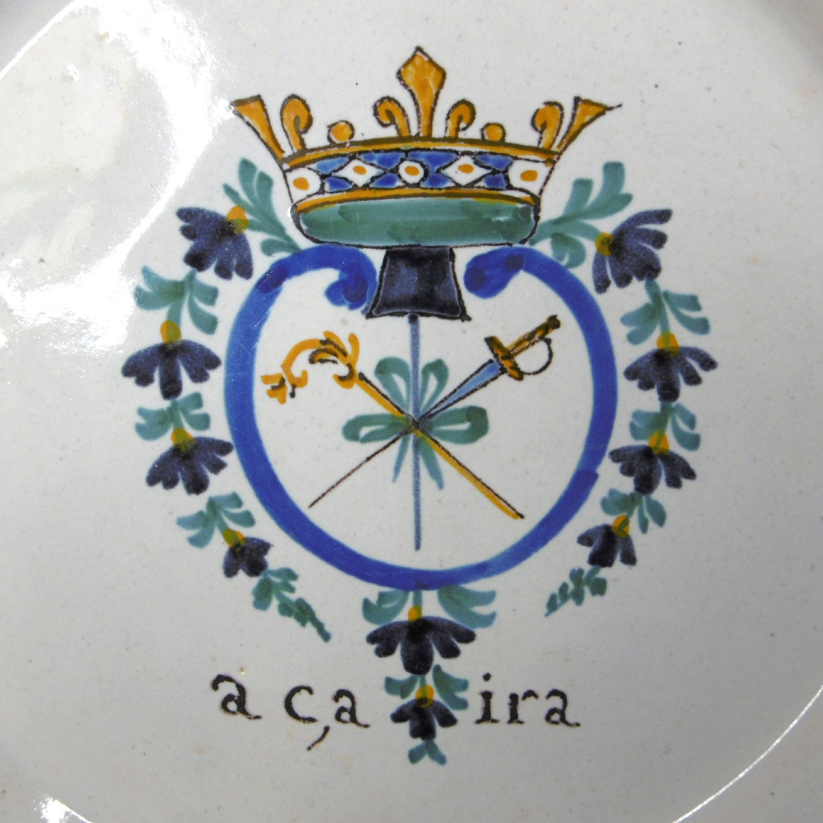 Revolutionary Nevers Faience Plate, 18th Century-photo-3