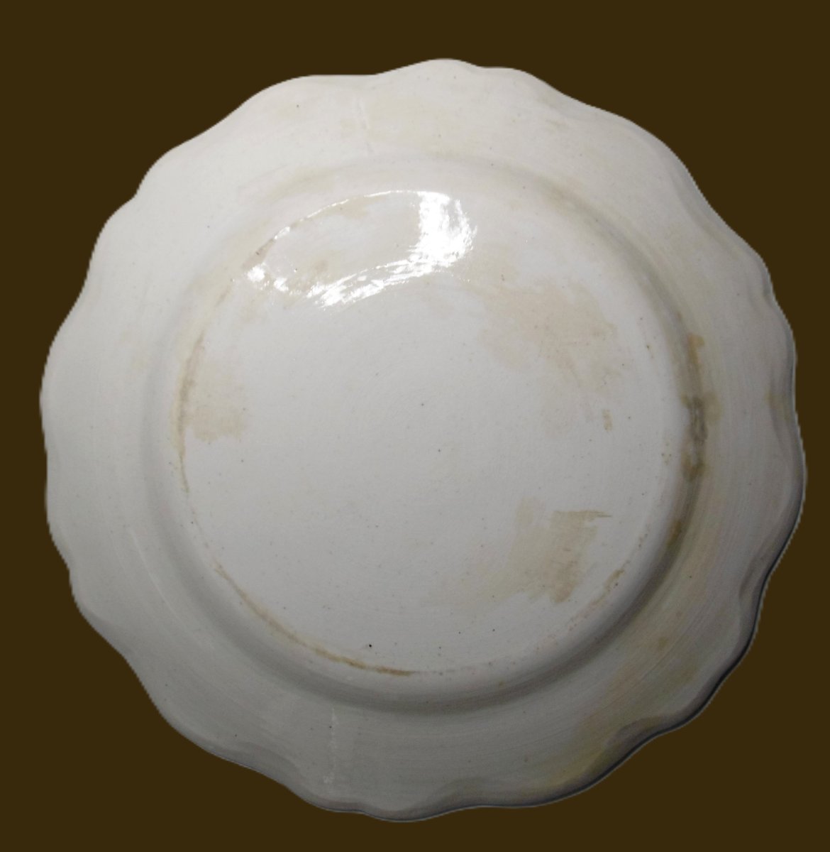 Faience Fine De Pont Aux Choux Assiette A Decor Dit "aux Grains De Riz"xviiiéme Siecle-photo-2