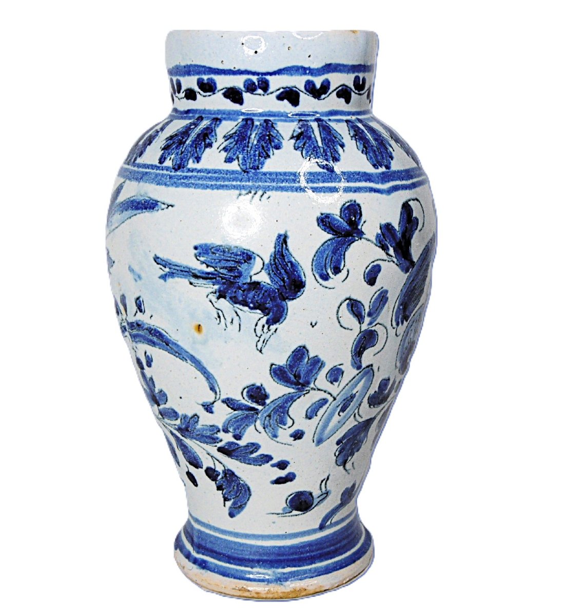 17th Century Nevers Earthenware Vase-photo-3