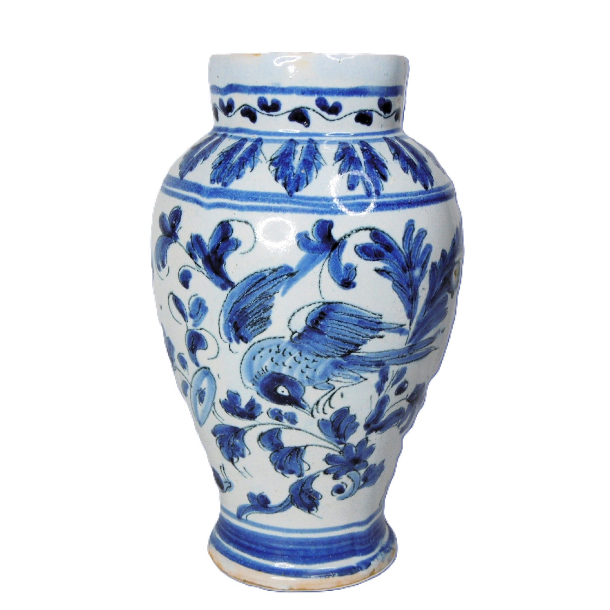 17th Century Nevers Earthenware Vase