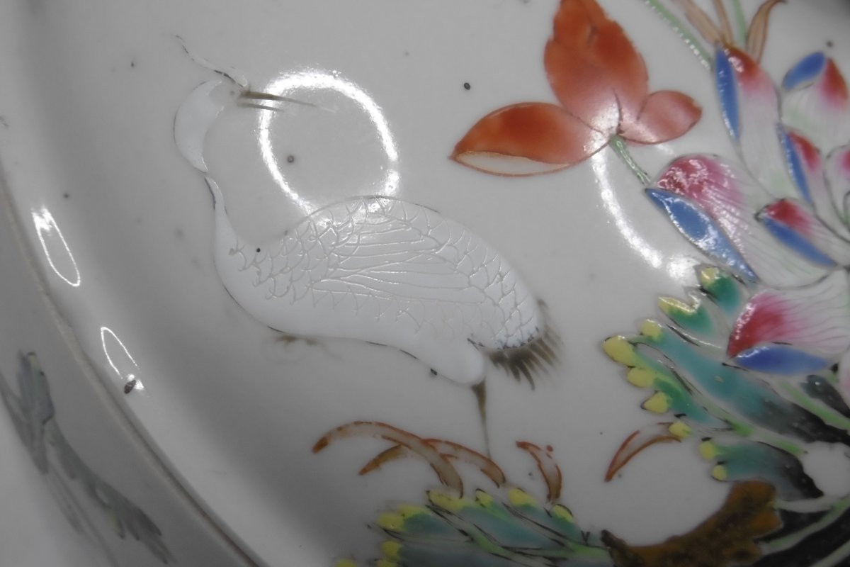 LEGUMIER EN PORCELAINE DE CHINE D'EPOQUE QIANLONG PREMIERE MOITIE DU XVIIIéme SIECLE-photo-2