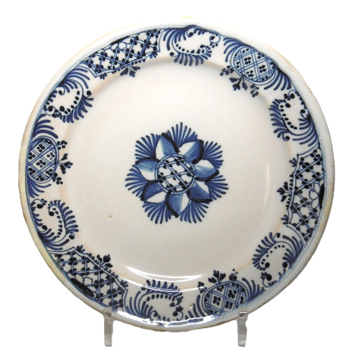 18th Century Soap Plate Marked With Globe