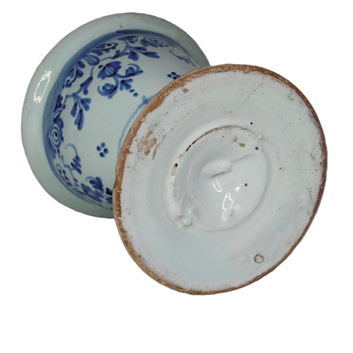 Large Dijon Earthenware (19cm) 18th Century Flower Pick-photo-2