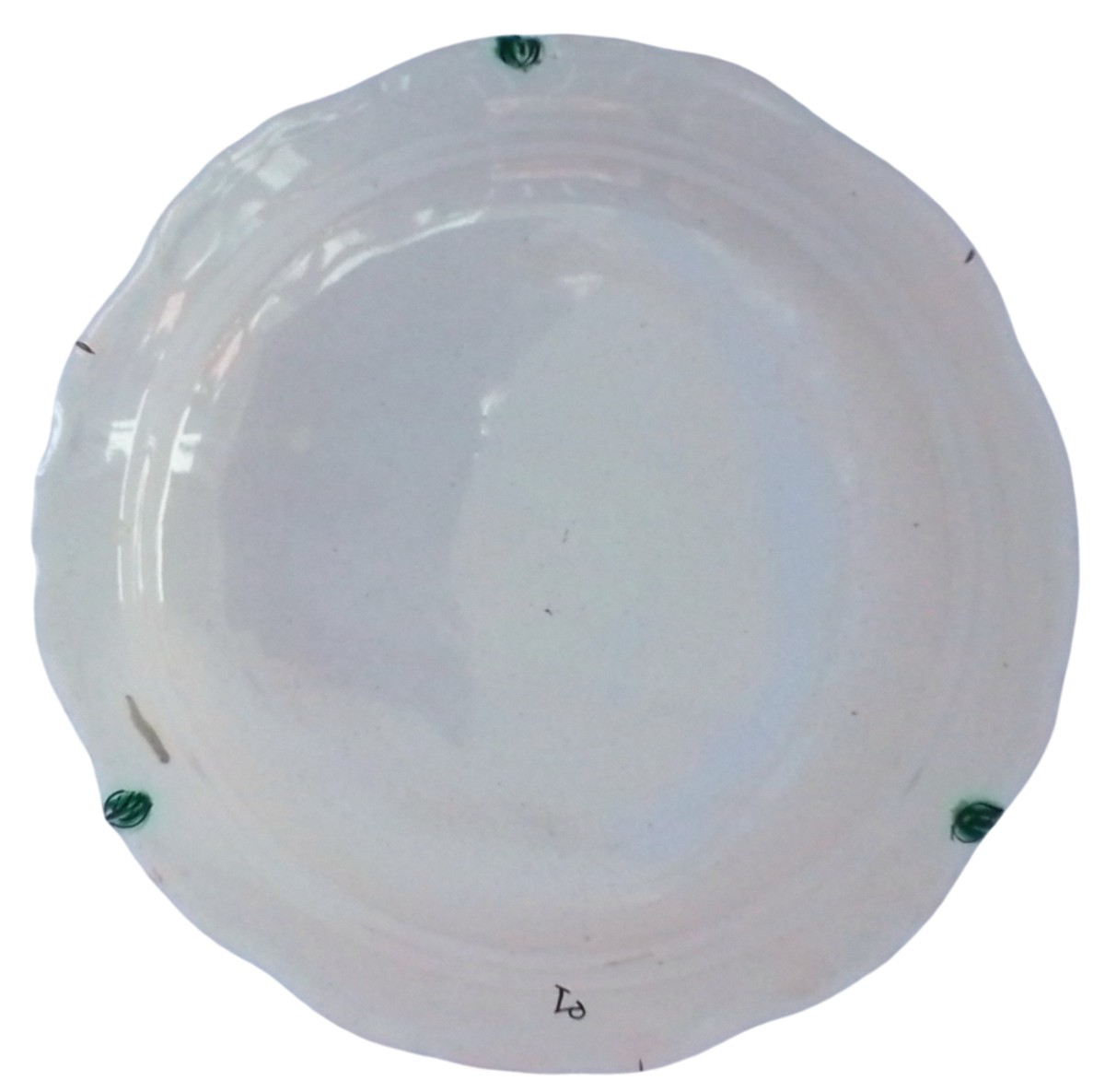 Marseille Earthenware Plate By Widow Perrin Marked 18th Century Good Condition-photo-2