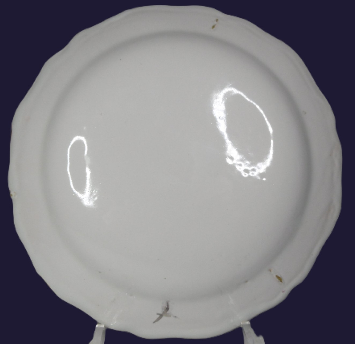 FAIENCE DE MOUSTIERS FERRAT ASSIETTE  AU PERROQUET D'EPOQUE XVIIIéme SIECLE-photo-2