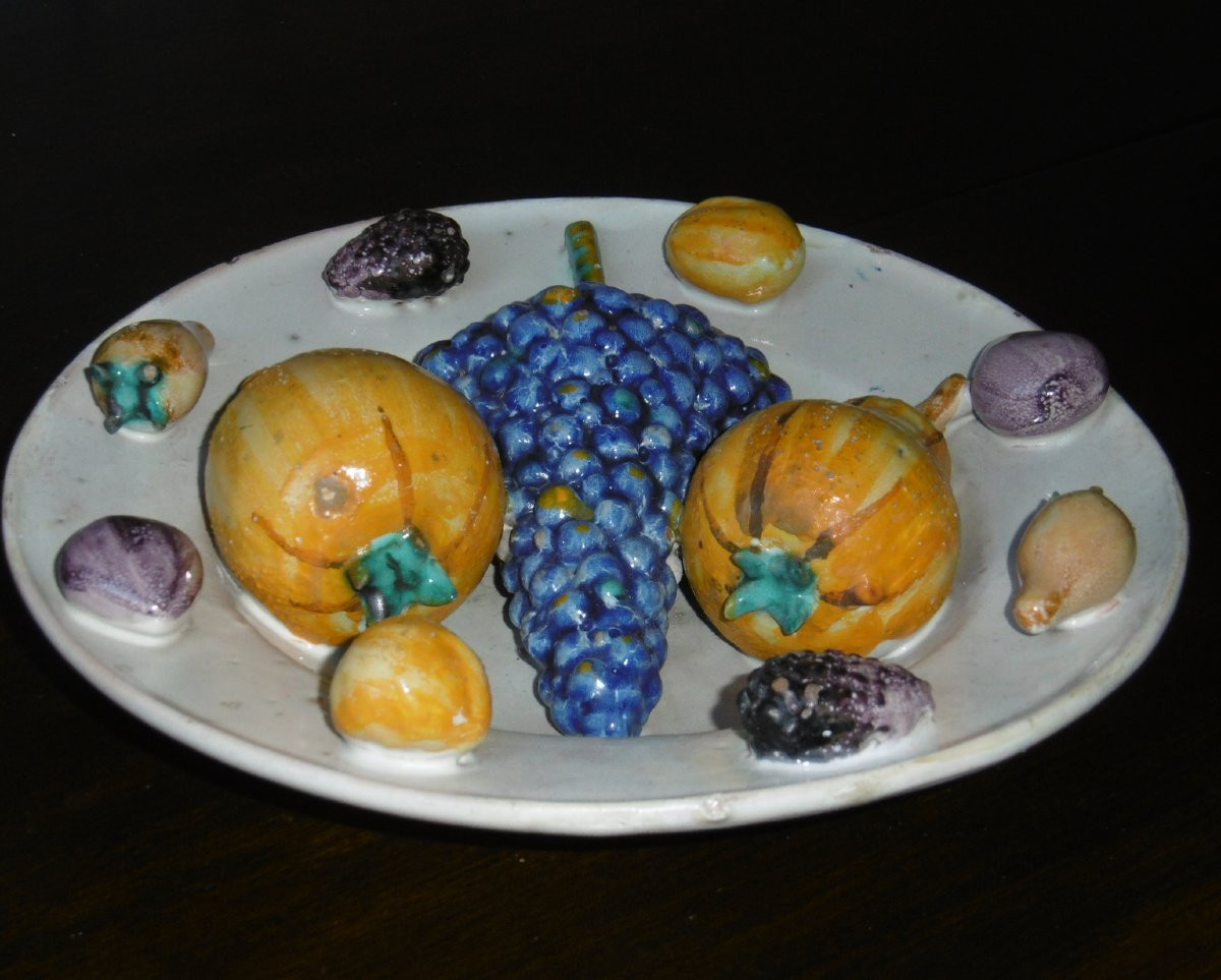 TROMPE L OEIL EN FAIENCE,SUISSE OU ALLEMAGNE D'EPOQUE FIN VIII éme  ou debut XIXéme-photo-4