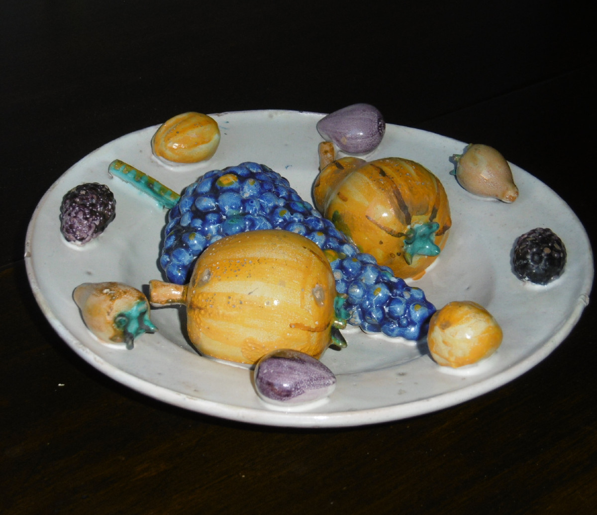 TROMPE L OEIL EN FAIENCE,SUISSE OU ALLEMAGNE D'EPOQUE FIN VIII éme  ou debut XIXéme