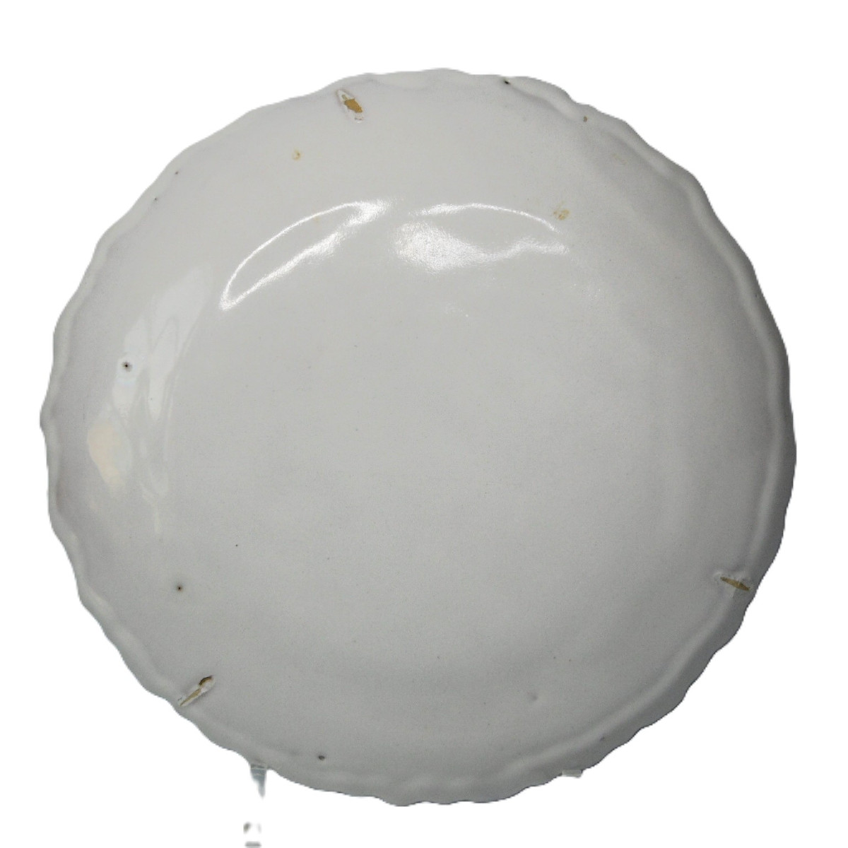 FAIENCE DE BORDEAUX ASSIETTE  EN MANGANESE D'EPOQUE XVIIIéme-photo-2