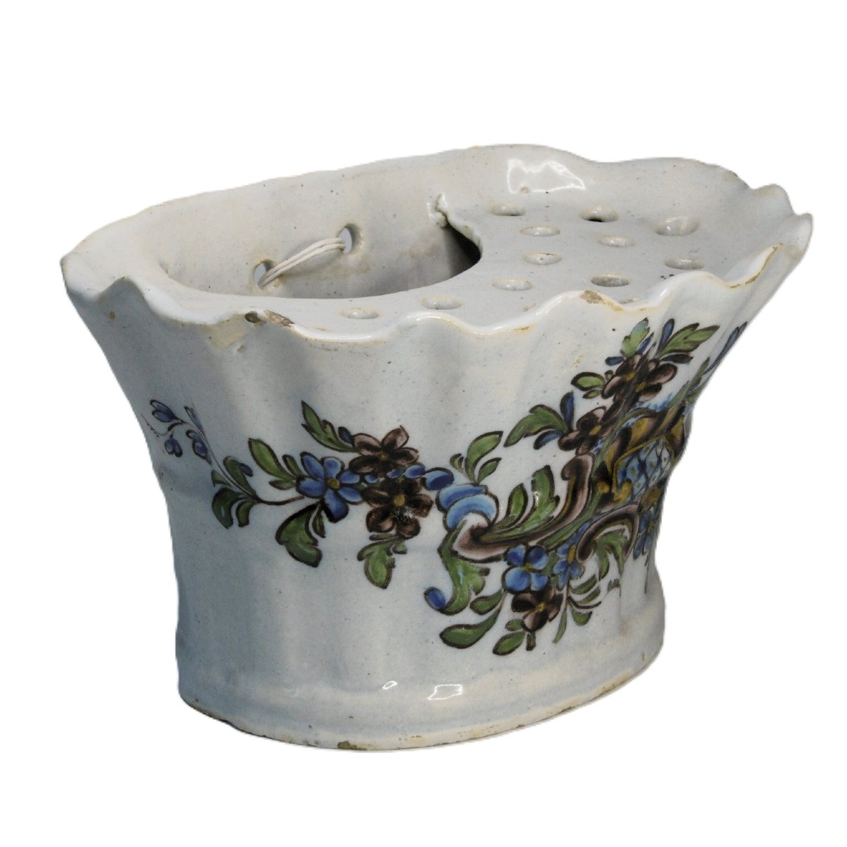 FAIENCE DE SAINT OMER PIQUE FLEUR  D'EPOQUE XVIIIéme SIECLE-photo-3