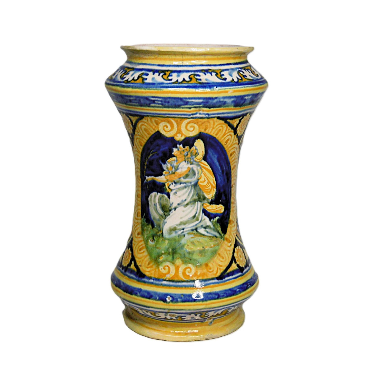 ALBARELLO FAENZA OU PALERME DECOR A QUARTIERI D'EPOQUE XVI éme SIECLE