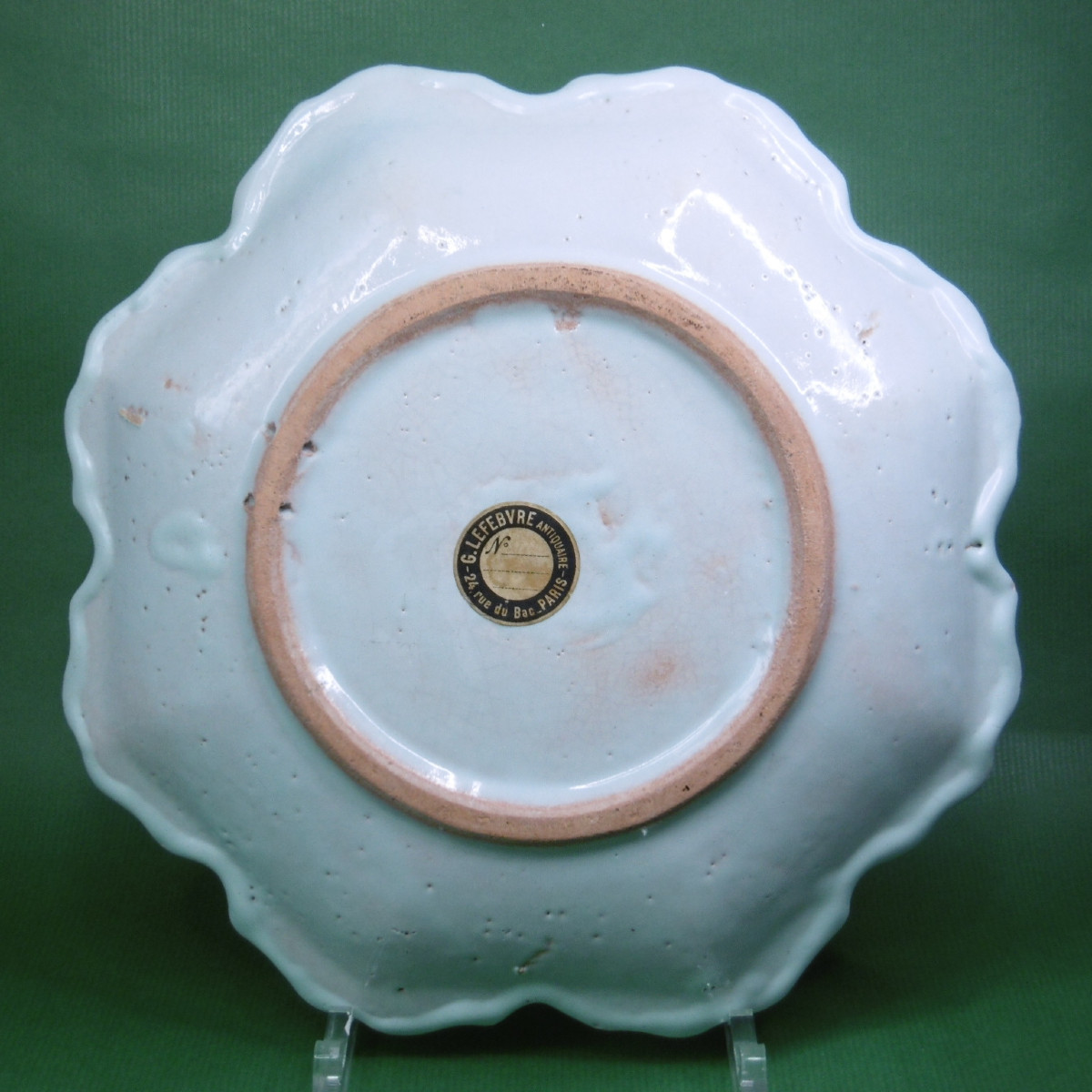 Rouen Faience Assiet With Eclated Grenade And Phasm Coll .lefebvre XVIIIth Century-photo-2