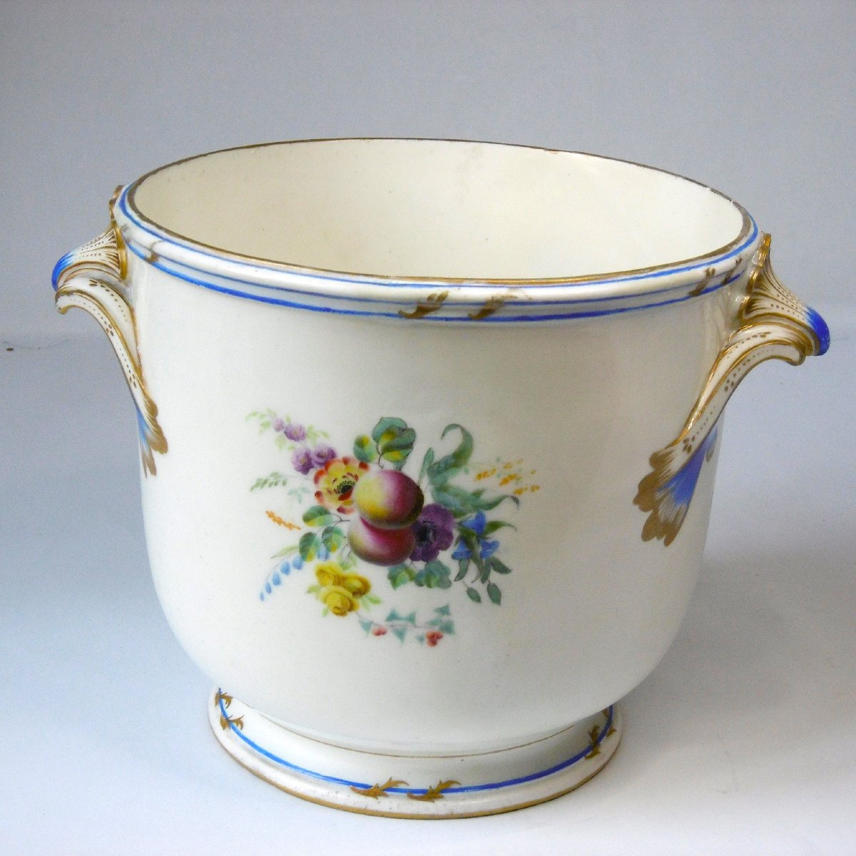 Sèvres, 18th Century Bottle Cooler In Soft Paste, 18th Century-photo-2