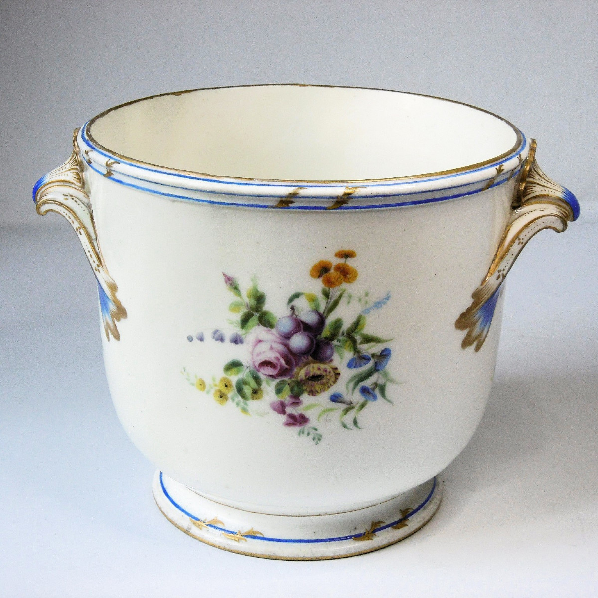 Sèvres, 18th Century Bottle Cooler In Soft Paste, 18th Century