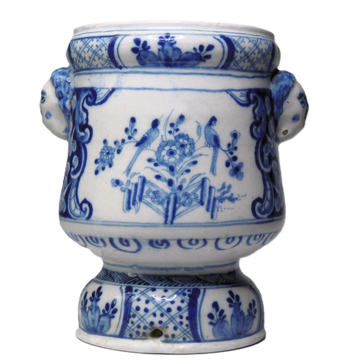 Delft Fireworks Wedding Pot From The XVIIIth Century, Marked-photo-3