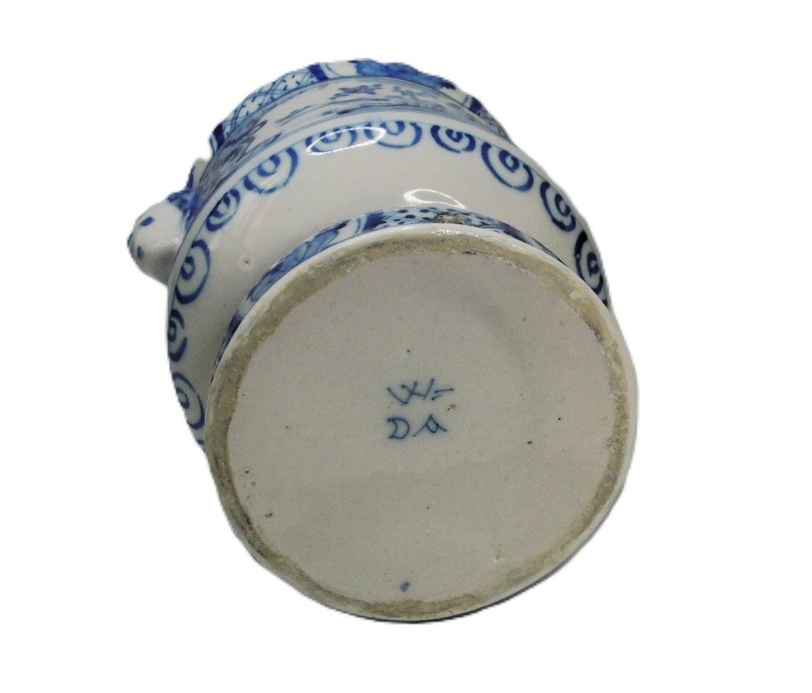 Delft Fireworks Wedding Pot From The XVIIIth Century, Marked-photo-2