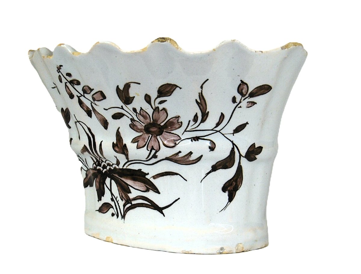 FAIENCE DE SAINT OMER PIQUE FLEUR D'EPOQUE XVIIIéme SIECLE-photo-2