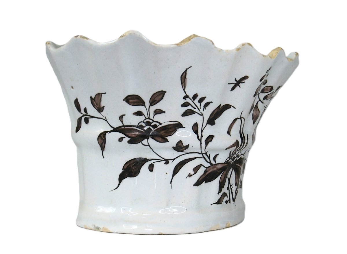 FAIENCE DE SAINT OMER PIQUE FLEUR D'EPOQUE XVIIIéme SIECLE-photo-3