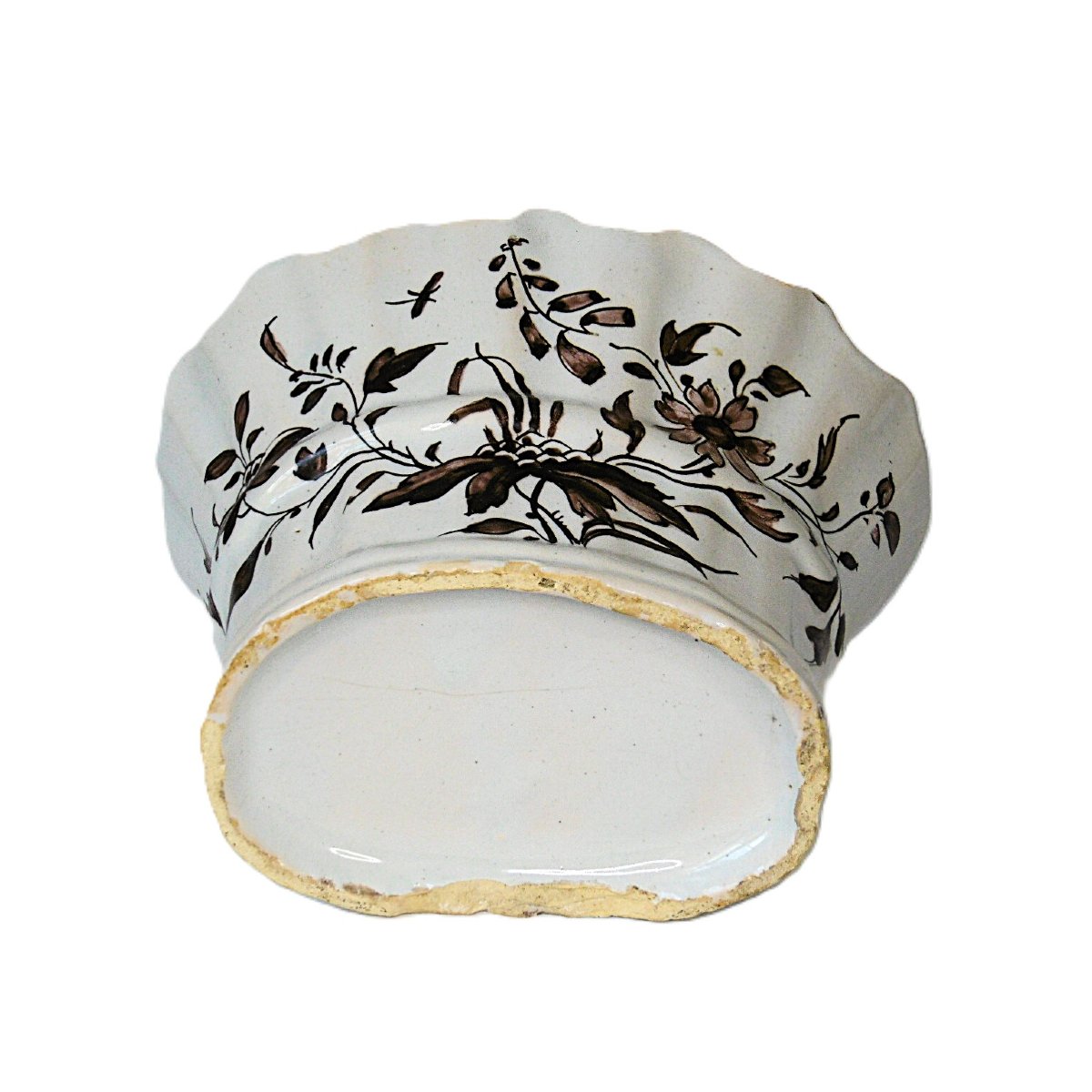 FAIENCE DE SAINT OMER PIQUE FLEUR D'EPOQUE XVIIIéme SIECLE-photo-1