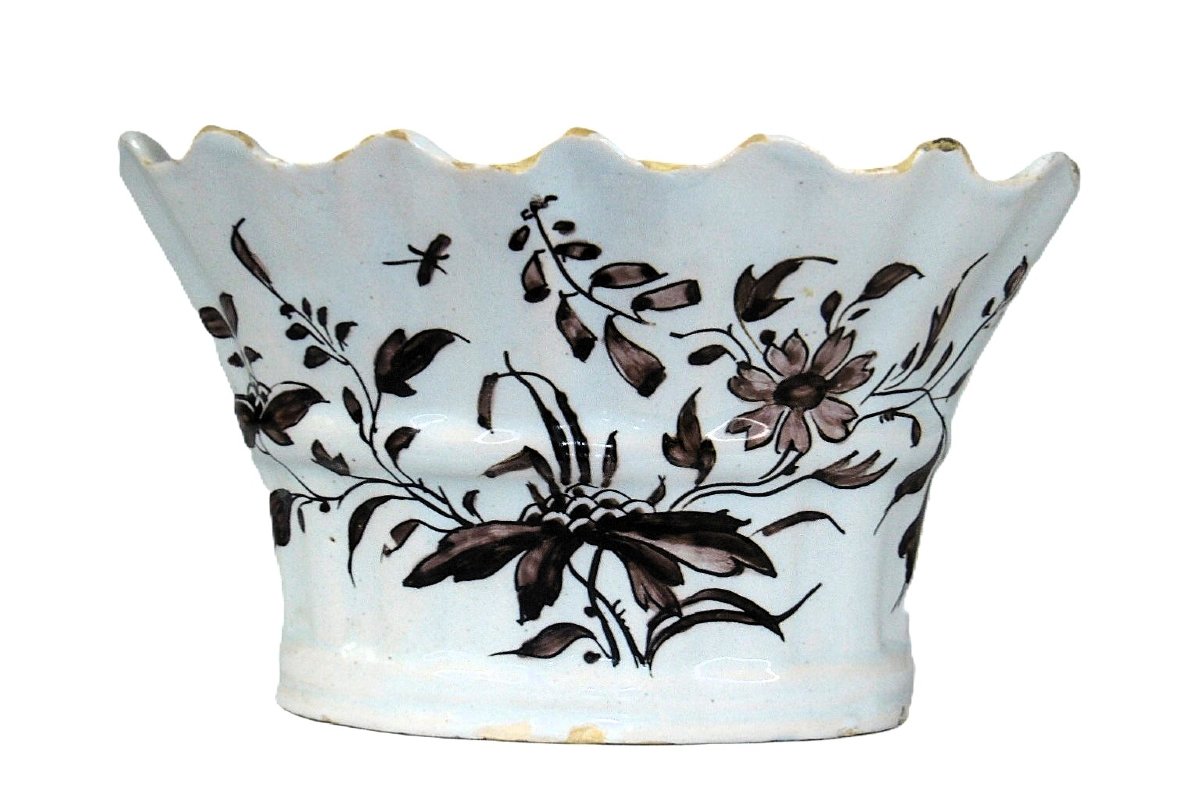 FAIENCE DE SAINT OMER PIQUE FLEUR D'EPOQUE XVIIIéme SIECLE