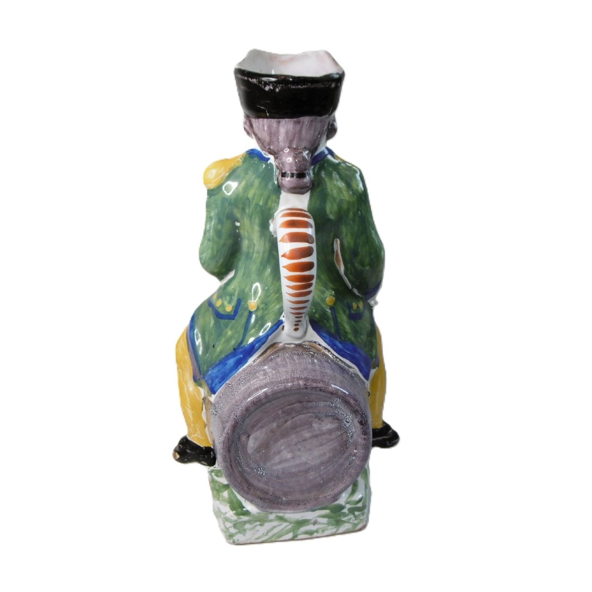 PICHET REVOLUTIONNAIRE A LA COCARDE ,FAIENCE  DE  L'EST D'EPOQUE FIN 18E-photo-1