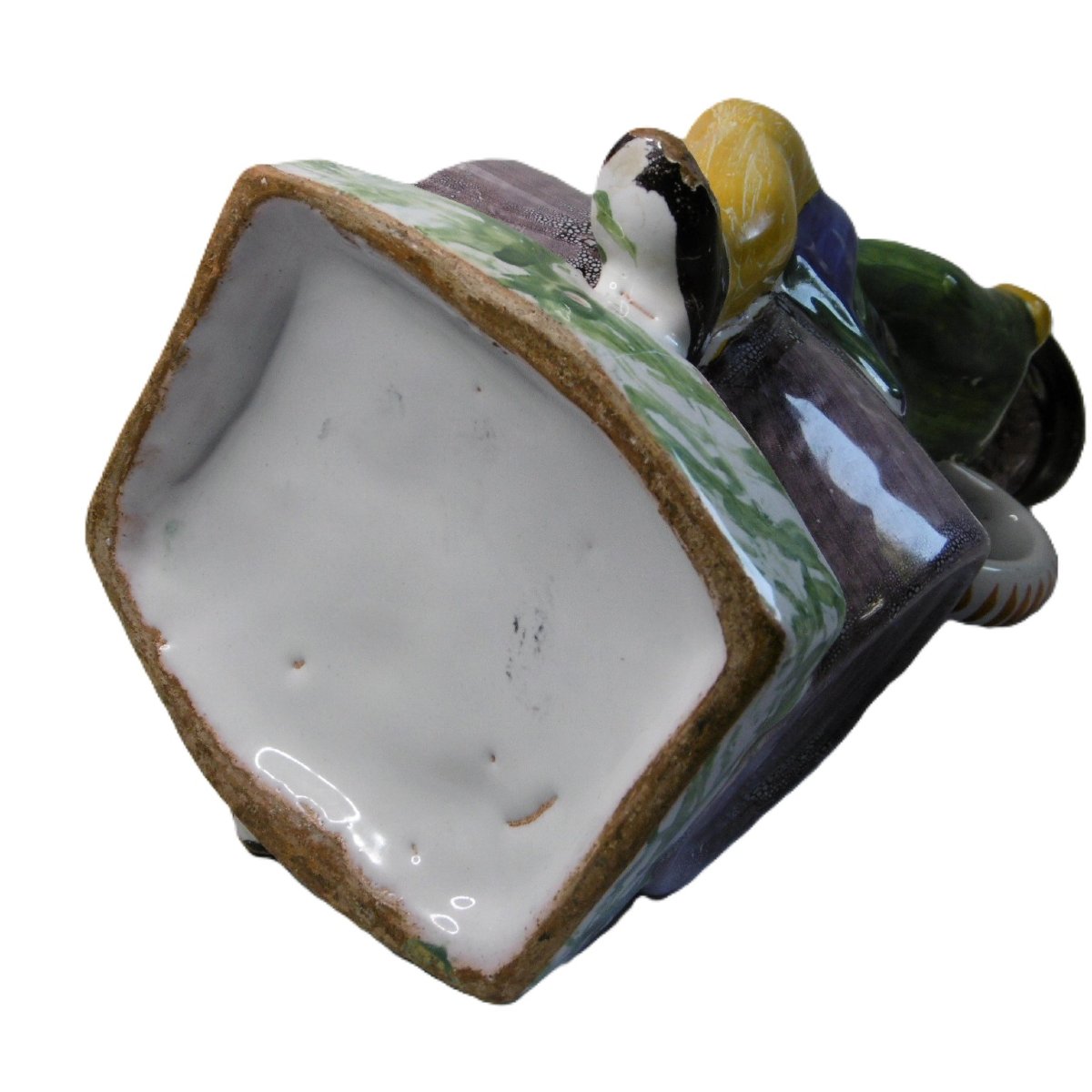 PICHET REVOLUTIONNAIRE A LA COCARDE ,FAIENCE  DE  L'EST D'EPOQUE FIN 18E-photo-2