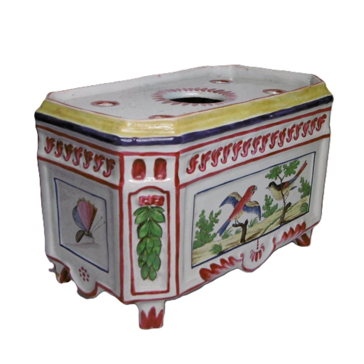 FAIENCE DES ISLETTES PERIODE DUPRE PIQUE FLEUR DE MARIAGE D'EPOQUE DEBUT XIXéme SIECLE-photo-3