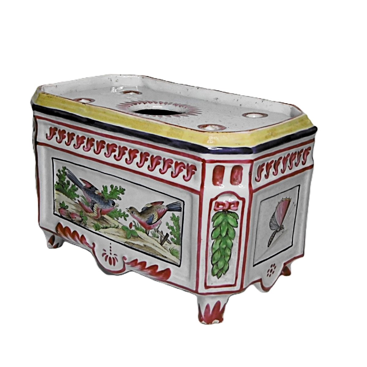 FAIENCE DES ISLETTES PERIODE DUPRE PIQUE FLEUR DE MARIAGE D'EPOQUE DEBUT XIXéme SIECLE-photo-4