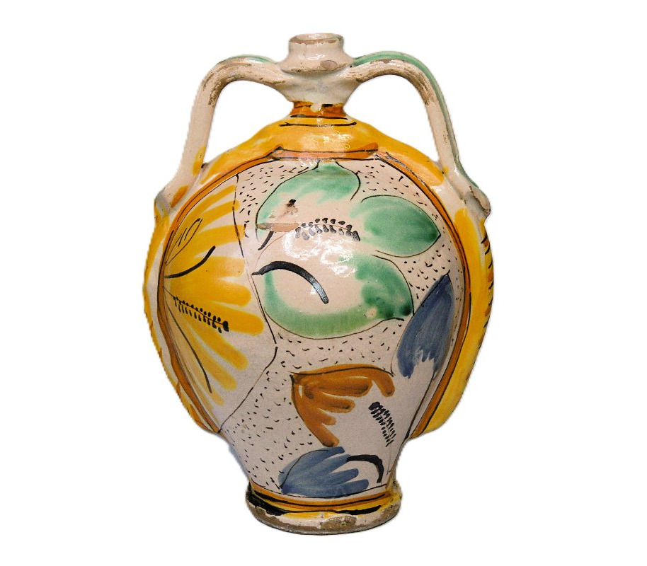 Ariano-irpino Earthenware 18th-century Vintage Surprise Bottle-photo-3