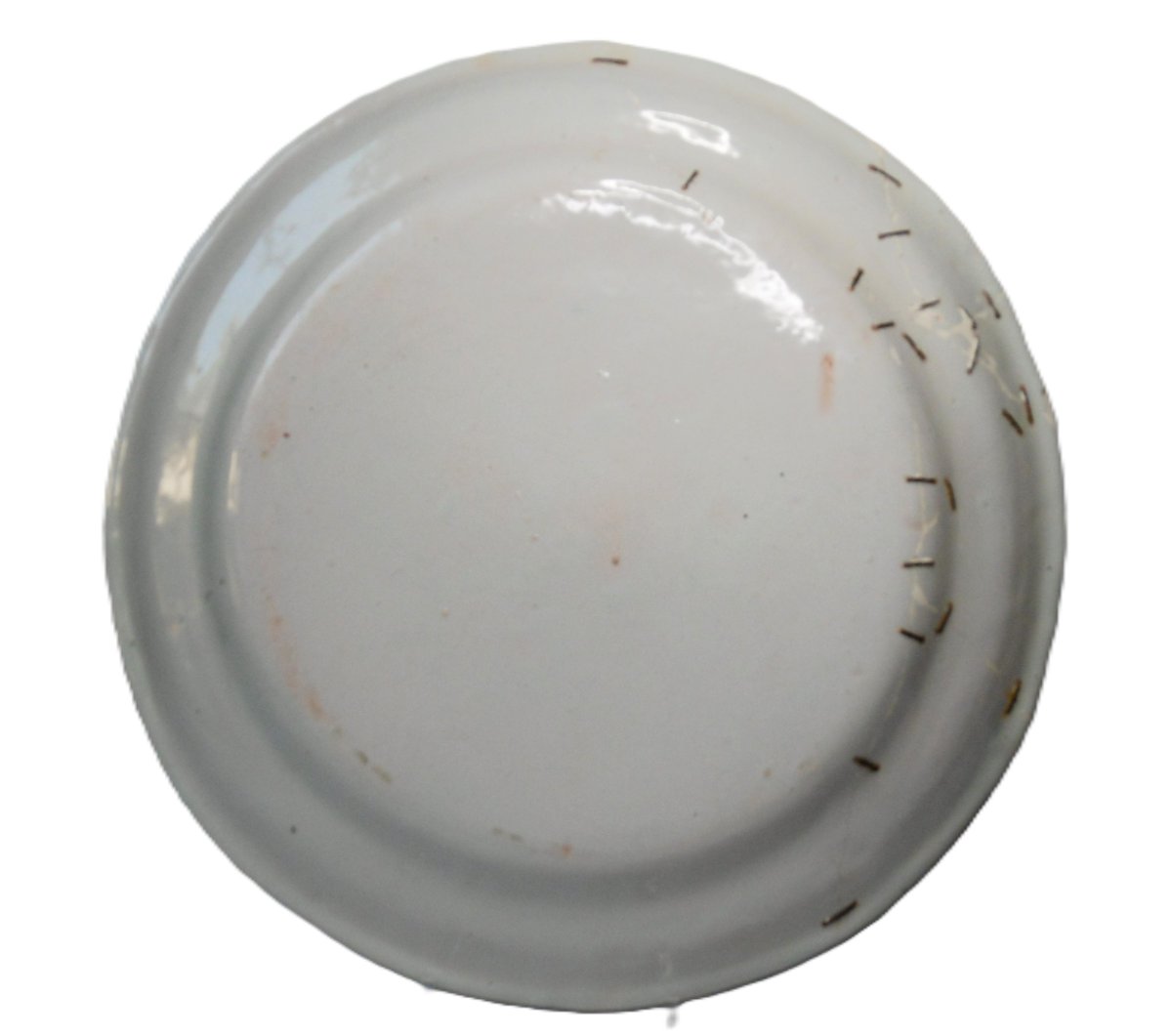 Alcora Ceramic Large Plate (40 Cm) From The 18th Century-photo-3